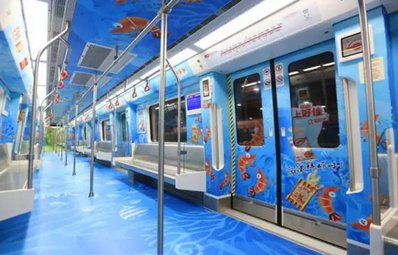 昆明地鐵1、2、6號(hào)線列車(chē)車(chē)廂內(nèi)廣告