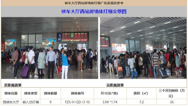 福州南站高鐵廣告 福州南站高鐵廣告