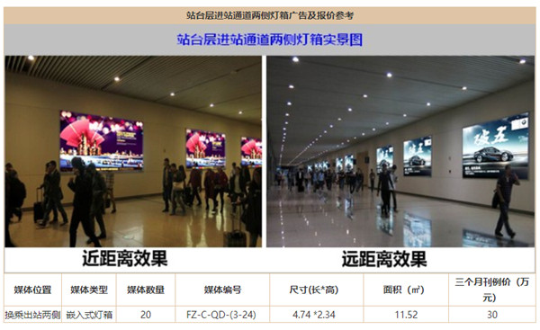 福州南站高鐵廣告 福州南站高鐵廣告