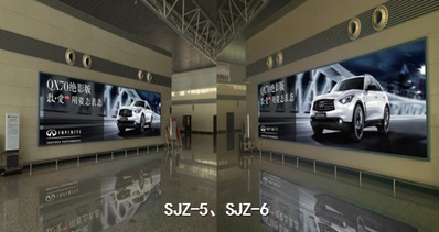 石家莊正定機(jī)場(chǎng)國內(nèi)出發(fā)通道兩側(cè)室內(nèi)燈箱廣告