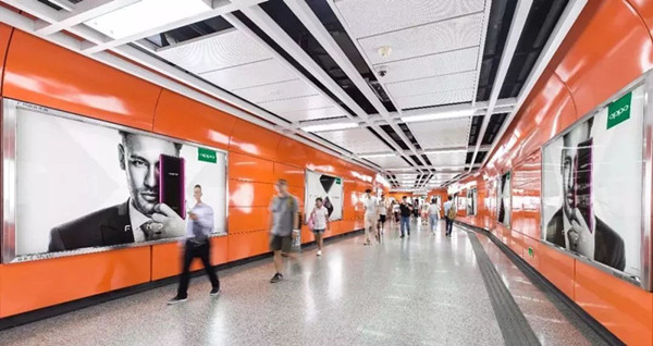 OPPO廣州地鐵廣告 OPPO廣州地鐵廣告