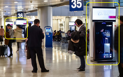 北京機(jī)場T1、T2、T3出發(fā)到達(dá)機(jī)柜刷屏機(jī)廣告