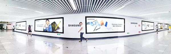 三星Galaxy Note9青島地鐵廣告