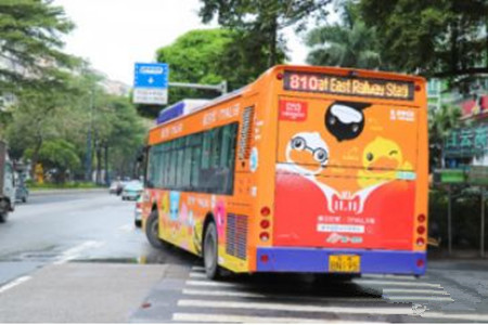 膜法世家廣州公交車廣告 膜法世家廣州公交車廣告