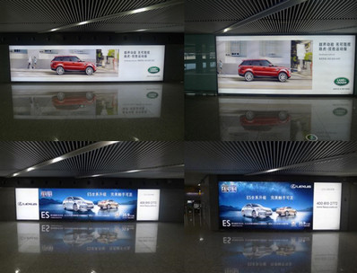 成都機(jī)場T2到達(dá)夾層室內(nèi)燈箱