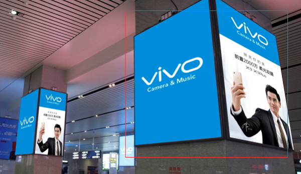 南寧東高鐵站方柱燈箱廣告 南寧東高鐵站方柱燈箱廣告