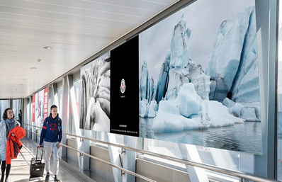 T3國內(nèi)出發(fā)到達(dá)內(nèi)廊橋燈箱廣告