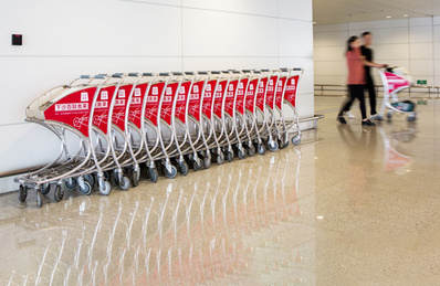 杭州機場小手推車廣告 杭州機場小手推車廣告