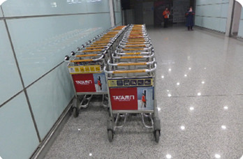 北京首都機(jī)場手推車廣告怎么投放?