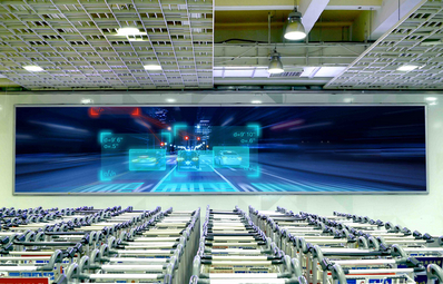 三亞機(jī)場(chǎng)T1一層行李廳最左側(cè)墻面燈箱廣告