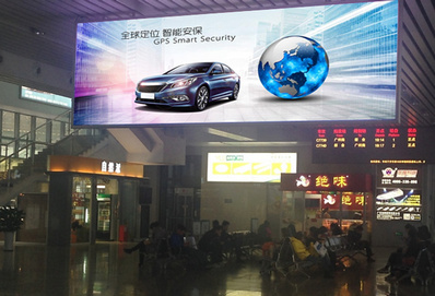 古鎮(zhèn)站進出站吊幅廣告