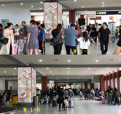 三亞機(jī)場(chǎng)西擴(kuò)行李廳包柱燈箱套裝廣告