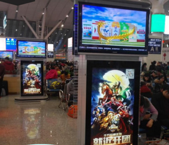 廣州高鐵站候車大廳刷屏機廣告有什么優(yōu)勢?