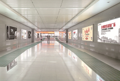 臺州高鐵站出站通道燈箱廣告 臺州高鐵站出站通道燈箱廣告