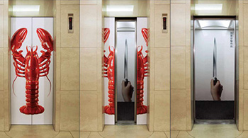 電梯廣告也能玩出花來，創(chuàng)意思維值得借鑒！