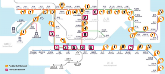 數碼電視屏站點分布 數碼電視屏站點分布