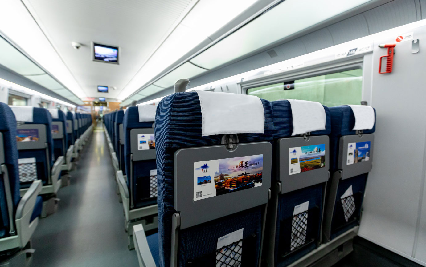 蓬萊高鐵列車(chē)小桌板廣告