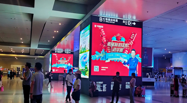 西安高鐵站廣告中品牌包柱燈箱媒體怎么樣？