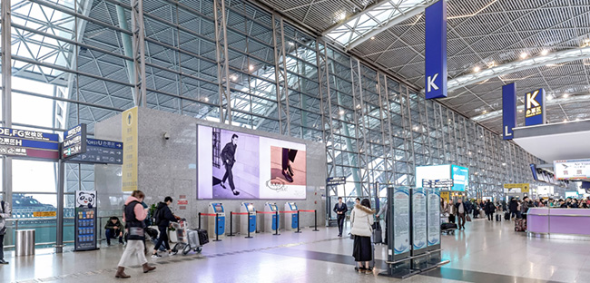 成都機場廣告中T2出發(fā)區(qū)燈箱媒體怎么樣？