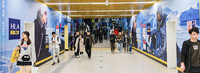 西安地鐵3、6號線品牌通道