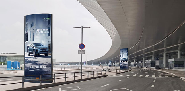 青島機(jī)場廣告中4層出發(fā)區(qū)燈箱媒體怎么樣？