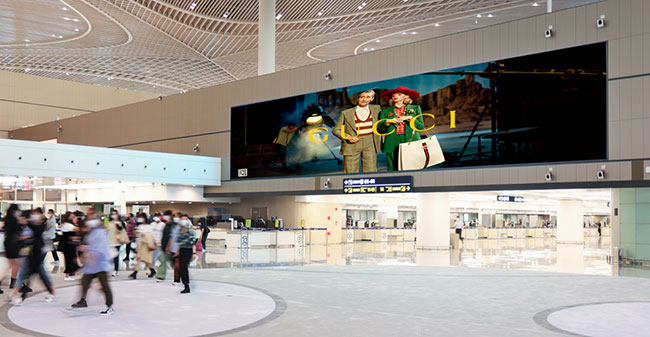 機場廣告展示圖