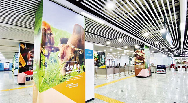 五一廣場(chǎng)站C區(qū)品牌站廳廣告