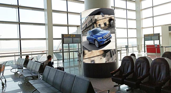 天津機場T2候機廳LED媒體怎么樣？