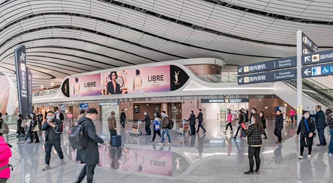 北京大興機場出發(fā)區(qū)LED媒體都有哪些優(yōu)勢？