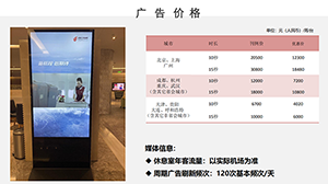 機場貴賓廳廣告價格多少錢？國航貴賓廳刷屏機廣告覆蓋哪些機場？
