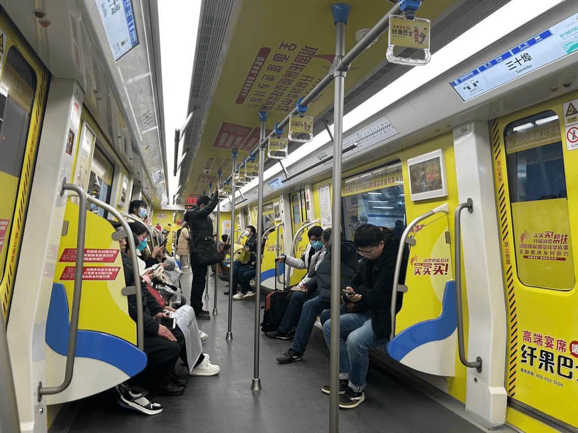 合肥地鐵內包車廣告價格收費多少錢？合肥地鐵2號線列車廣告案例