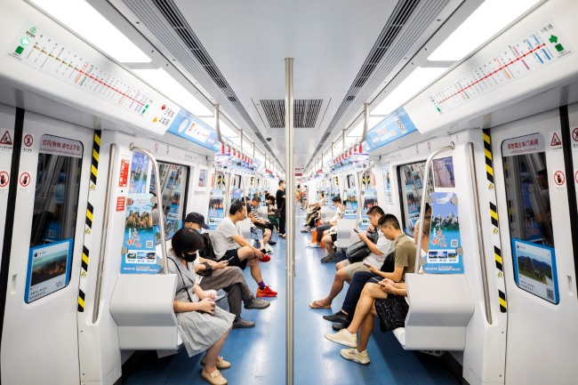 福州地鐵車內(nèi)貼紙內(nèi)包車廣告文旅投放案例，福州地鐵列車廣告價格