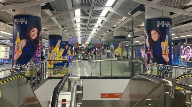 廈門1號(hào)線呂厝站地鐵站廳墻貼廣告投放，廈門地鐵廣告價(jià)格