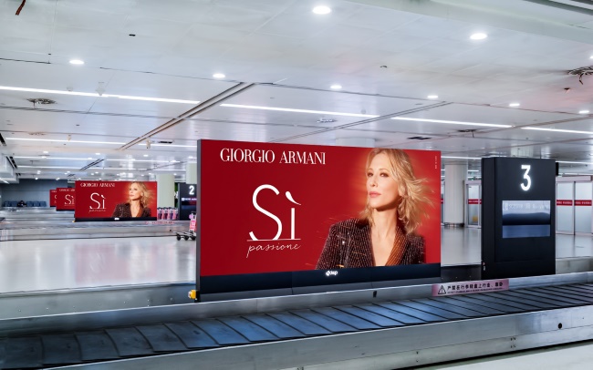 太原武宿機(jī)場(chǎng)到達(dá)行李轉(zhuǎn)盤聯(lián)排LED大屏，太原機(jī)場(chǎng)LED廣告價(jià)格