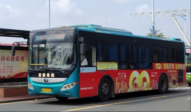 惠州公交車身三側(cè)外車貼廣告投放，惠州公交巴士廣告價(jià)格