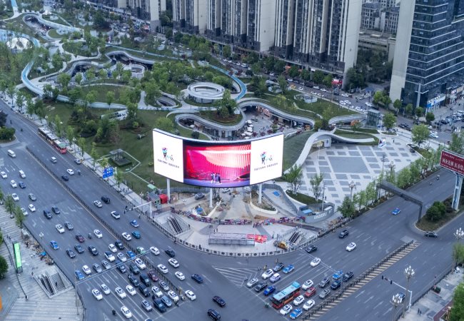 貴陽(yáng)金融城悅?cè)粫r(shí)光LED廣告投放，貴陽(yáng)戶外大屏廣告價(jià)格