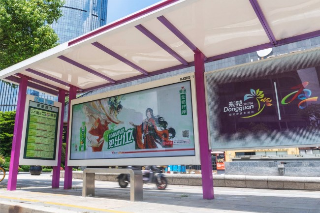 東莞公交站臺大牌廣告投放，東莞巴士候車亭廣告價格