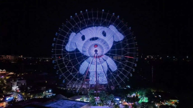 三亞摩天輪燈光秀廣告投放，三亞海棠灣夢幻不夜城大屏廣告價格