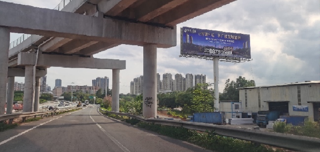 佛山一環(huán)高速立柱大牌廣告價(jià)格，佛山獅山收費(fèi)站大牌廣告投放