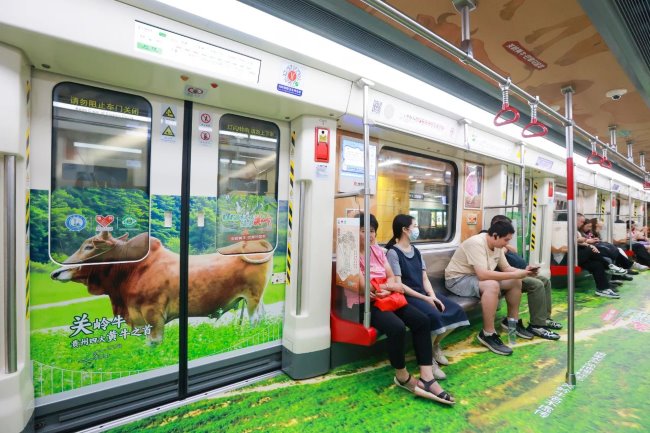 廣州地鐵9號線內(nèi)包車廂貼廣告投放，廣州地鐵全包車廣告價格