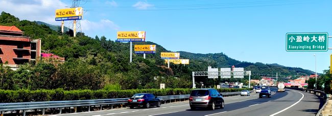 泉州至廈門高速大牌廣告投放，附件泉州戶外高桿立柱廣告