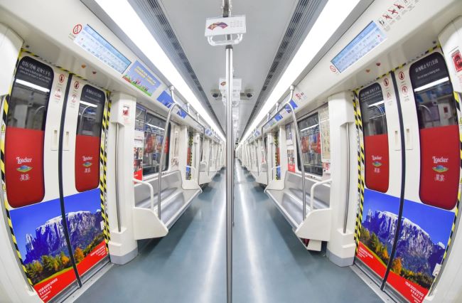 長沙地鐵品牌列車內包車貼廣告投放，長沙地鐵車廂廣告價格