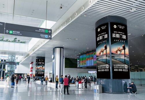 第一戶外傳媒-廣州白云機場-T2國內(nèi)行李廳出口包柱燈箱 第一戶外傳媒-廣州白云機場-T2國內(nèi)行李廳出口包柱燈箱
