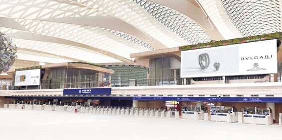 第一戶外傳媒廣州白云機場LED屏廣告 第一戶外傳媒廣州白云機場LED屏廣告