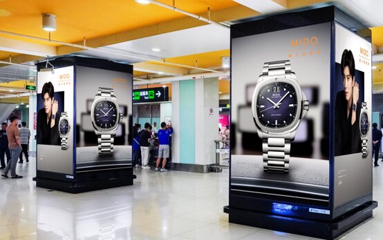 第一戶外傳媒-三亞鳳凰機(jī)場T1國內(nèi)到達(dá)行李廳C出口包柱燈箱