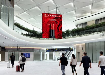 第一戶外傳媒-三亞鳳凰機(jī)場T3航站樓二層國內(nèi)出發(fā)安檢后懸掛LED屏